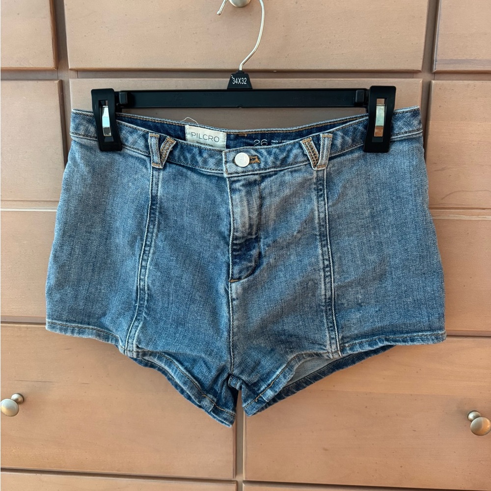 Pilcro|Anthropologie High-Rise Jean Shorts in Light Blue Denim Size 26